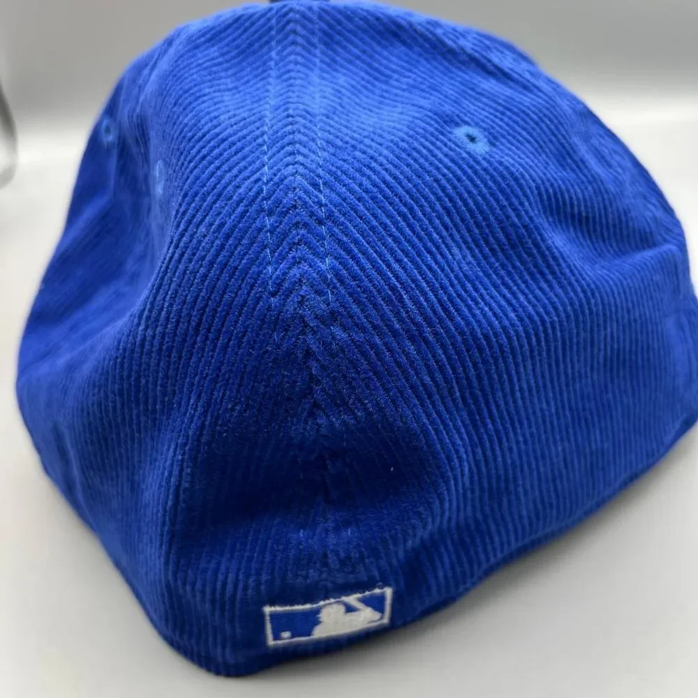 Los Angeles LA Dodgers Hat Men‎ 7 5/8 Corduroy 59Fifty New Era Fitted Cap New